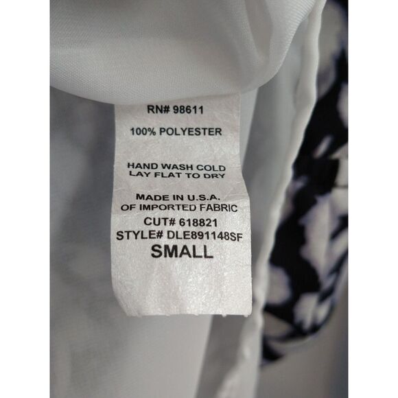 Eight Sixty Women size Small Casual Dress with pockets Black White & Purple - Picture 6 of 6